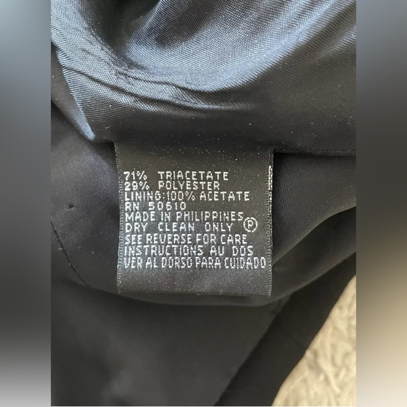 ALBERT NIPON Evening black long sleeve blazer jacket 4 p 4p petite - Picture 4 of 5